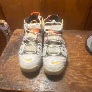 Nike Kids' White and Orange Sneakers